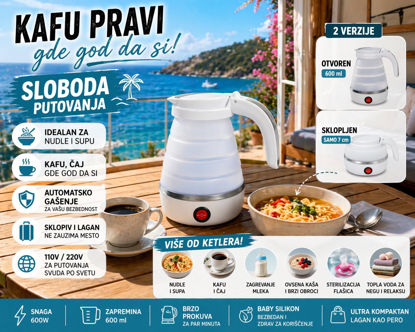 Pametni Sklopivi Ketler